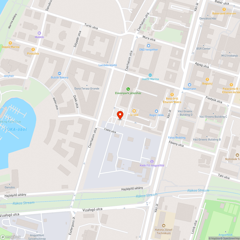 Por- és ùtburkolat szennyezettség a Cserhalom utcában bejelentés helye