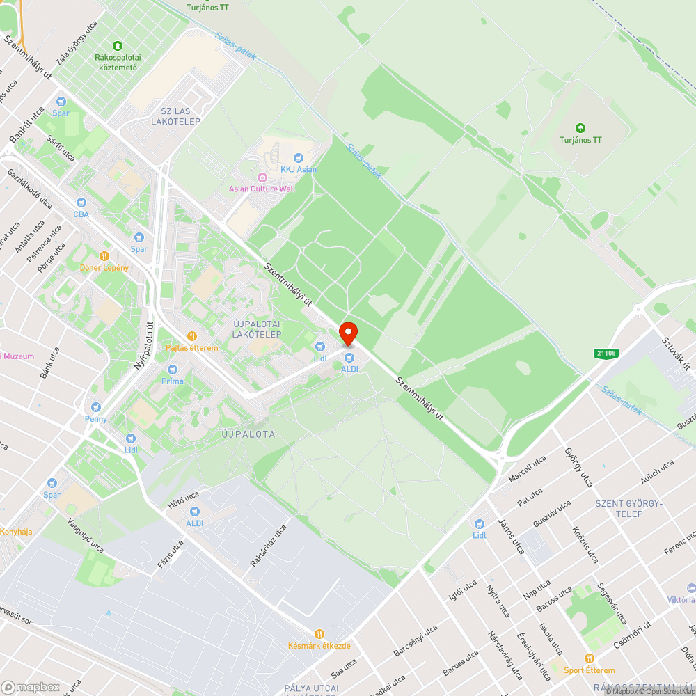 Szemétkupac a járdán és az úton bejelentés helye