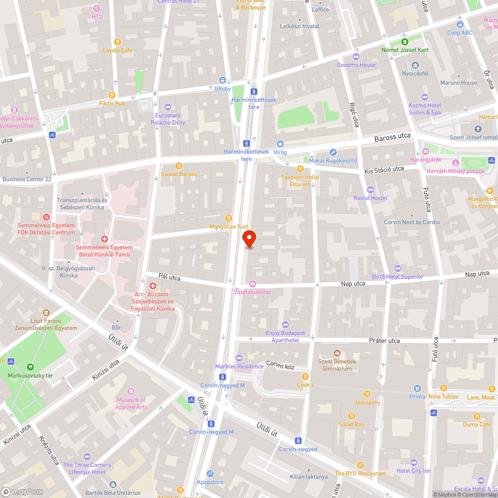 Hiányzó fa bejelentés helye