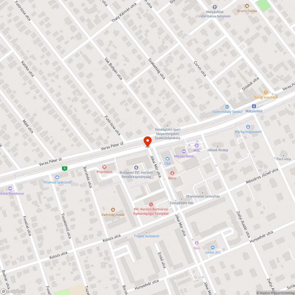 Gyalogos jelzőlámpa bejelentés helye