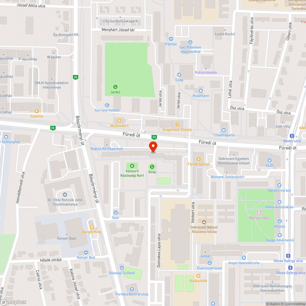 Füredi út 52-62 szám közötti parkoló rossz allapota bejelentés helye