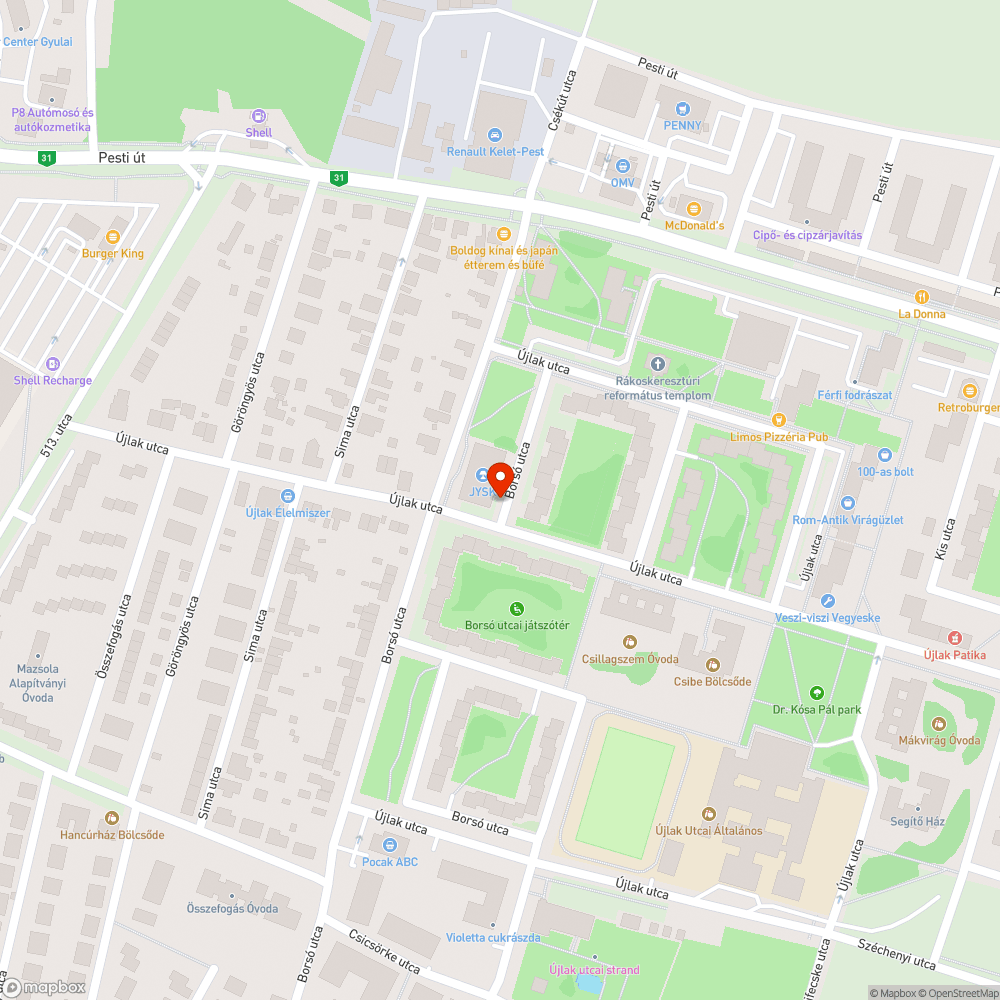 Beszakadt csatornafedél bejelentés helye