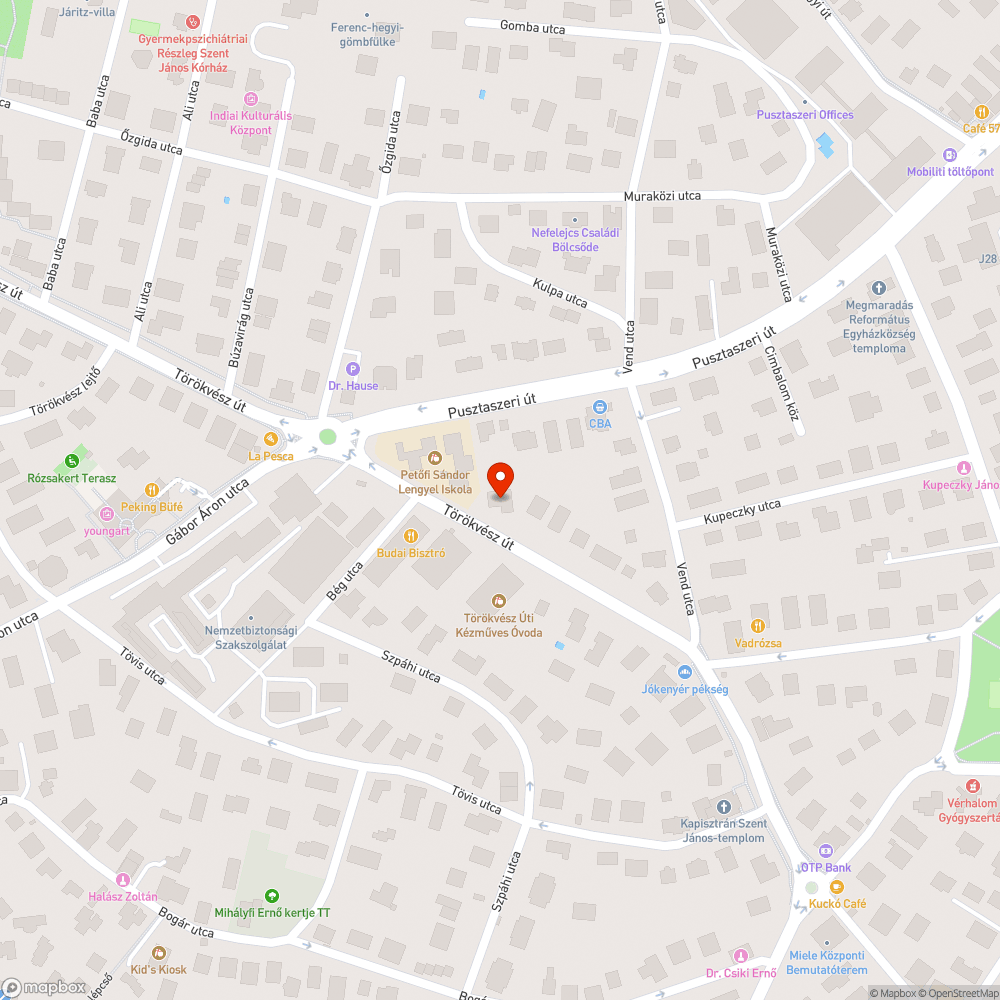 Zöldterületen parkolás Törökvészen bejelentés helye