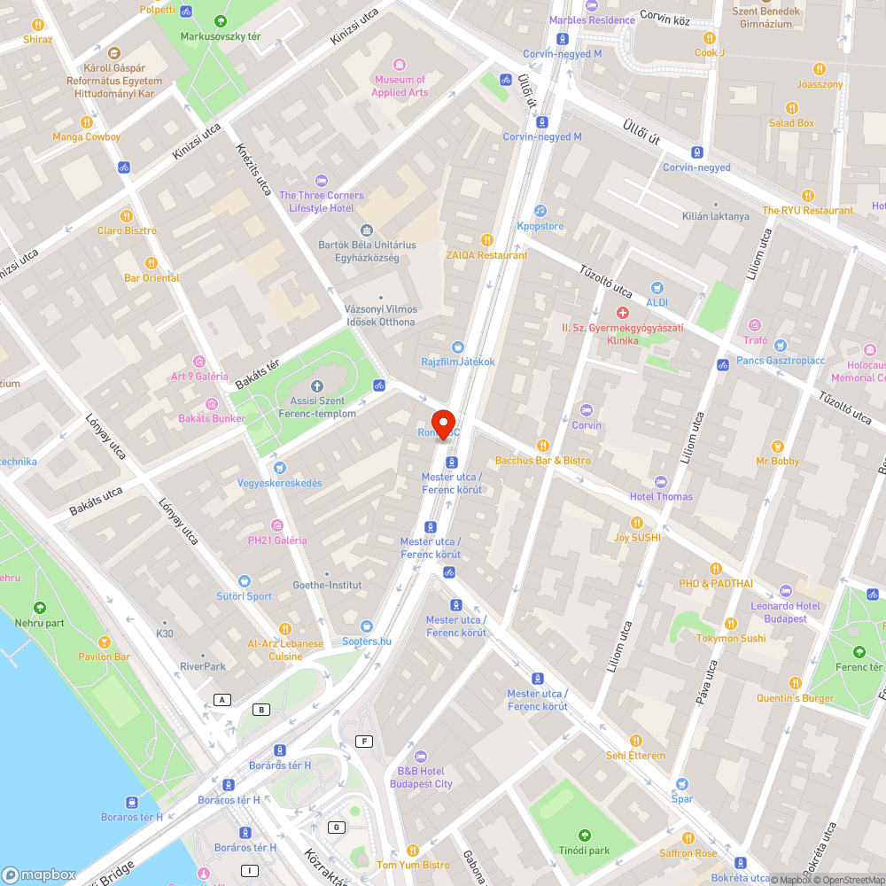 Várakozás a kijelölt rakodóhely szabadon hagyása érdekében tilos? Budapest, Ferenc krt. 20, 1092 Hungary bejelentés helye