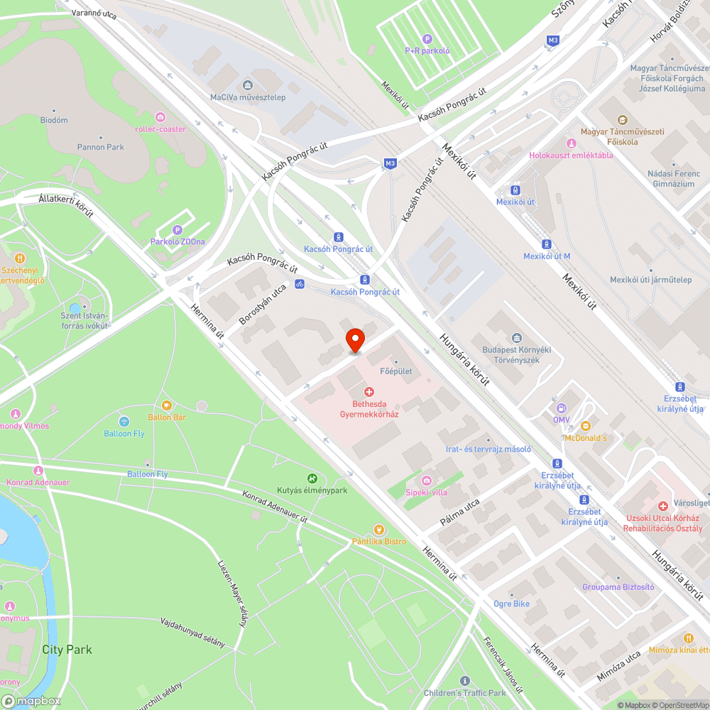 kátyú bejelentés helye