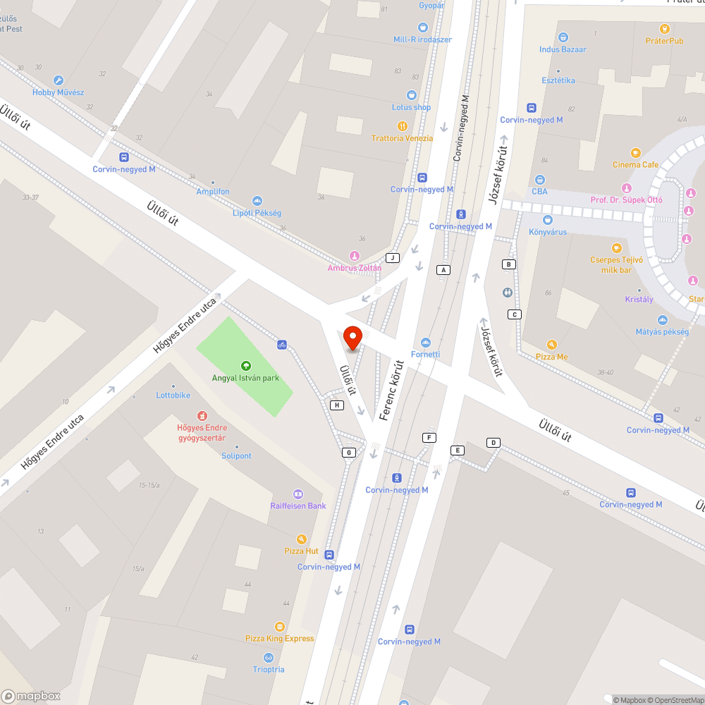 Matricás tábla bejelentés helye