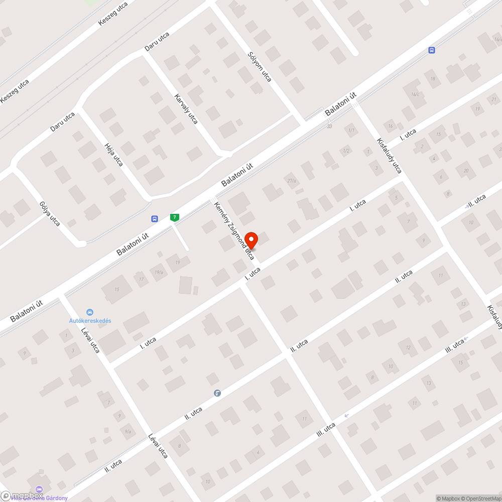 Felújításból kimaradt útszakasz a Kemény Zsigmond u. - II. utca között bejelentés helye