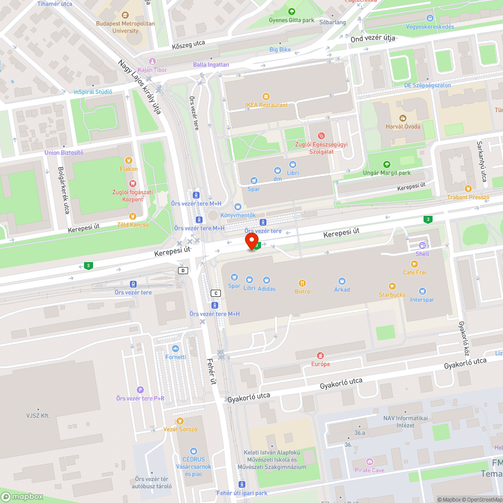 Szemét bejelentés helye