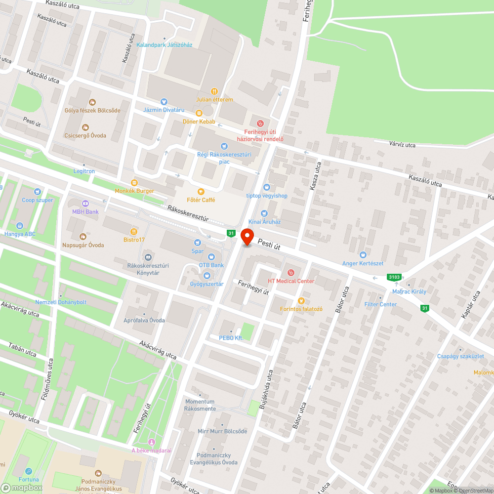 Balesetveszélyes lépcső bejelentés helye