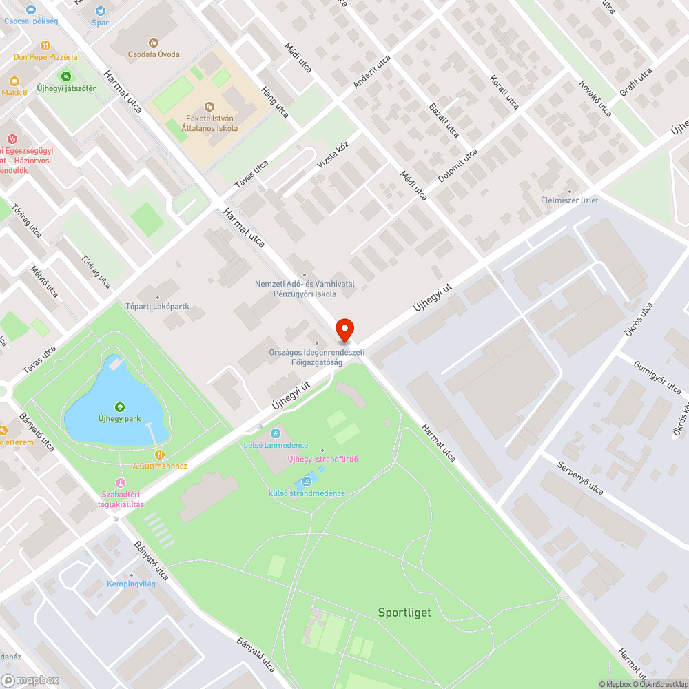 Megsüllyedt fedlap kerékpárúton bejelentés helye