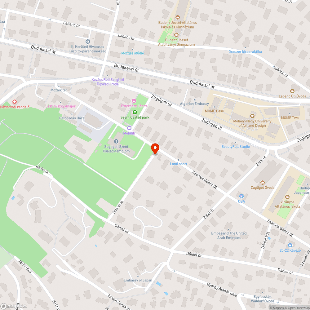 Zöldfelületen parkolás bejelentés helye