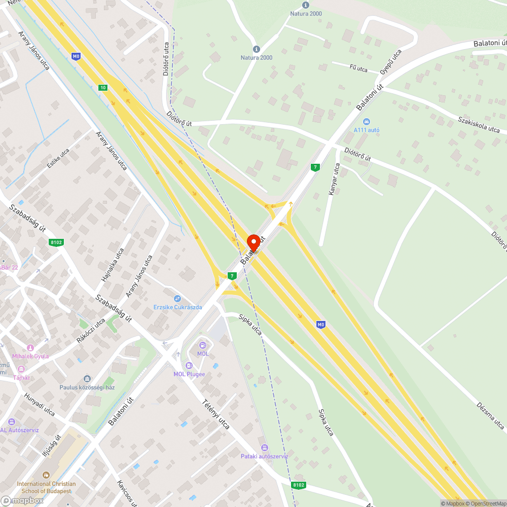 Posztapokaliptikus viszonyok a 7-es út M0 felüljárónál bejelentés helye