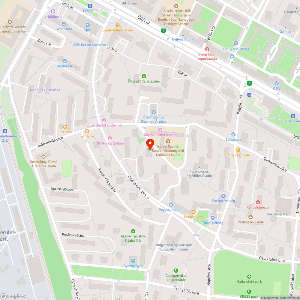 Kiégett a lámpa bejelentés helye