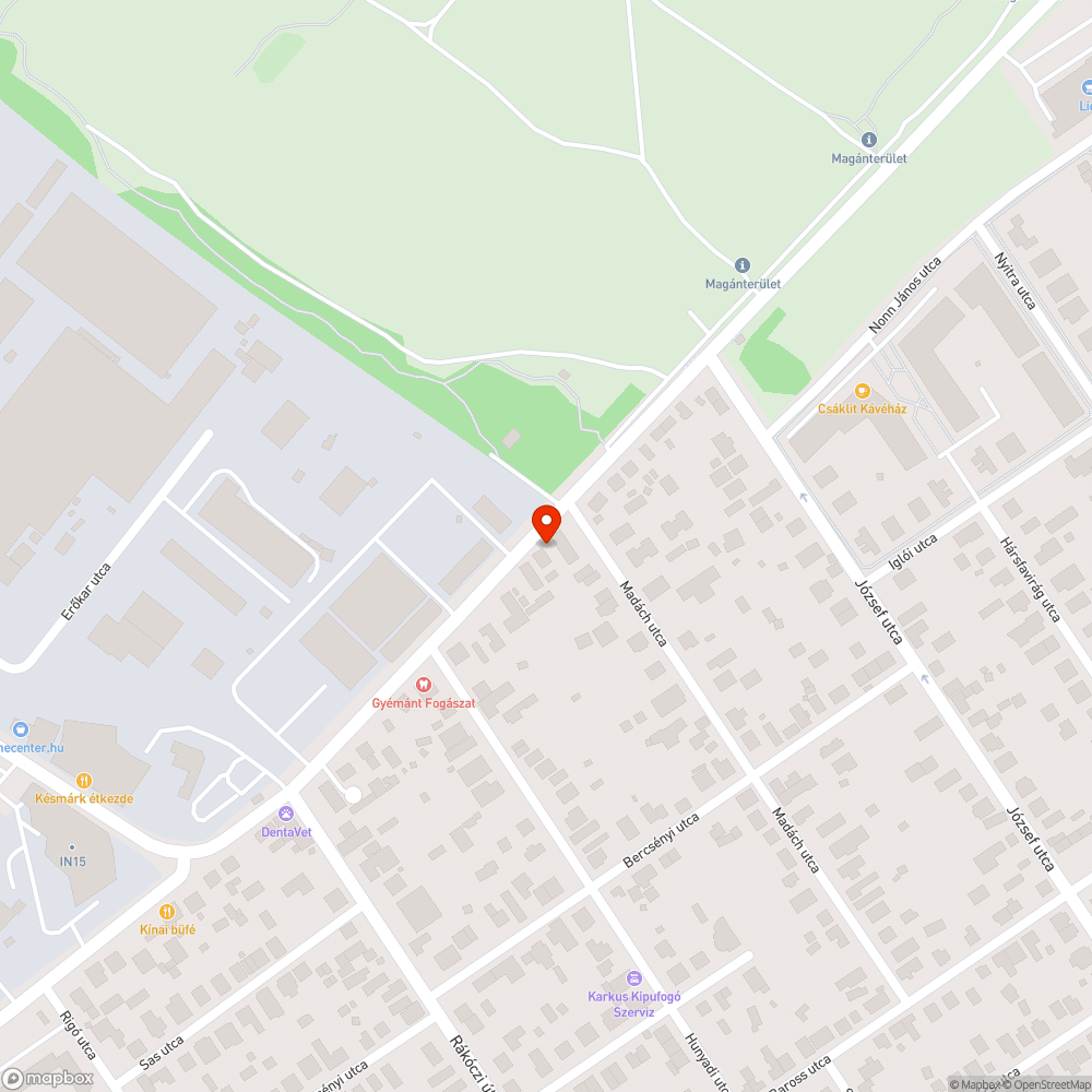 Kinthagyott talp bejelentés helye