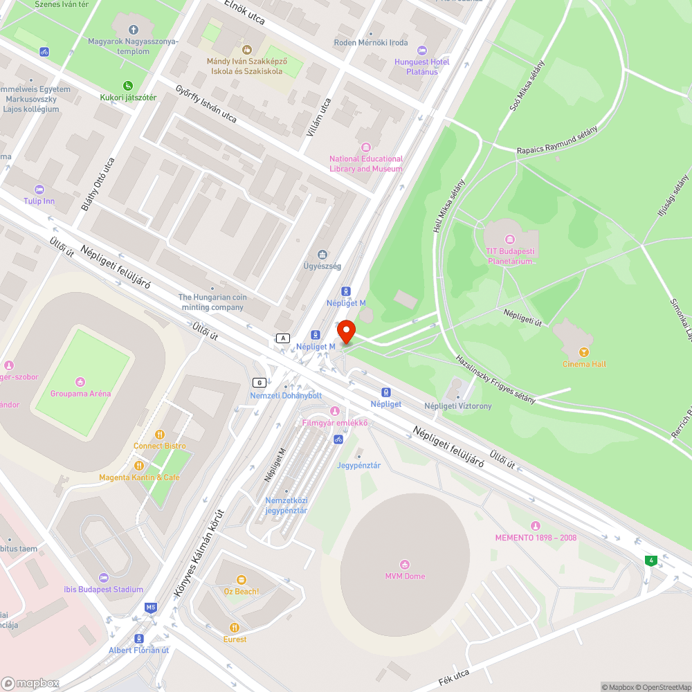 Széttört burkolat bejelentés helye