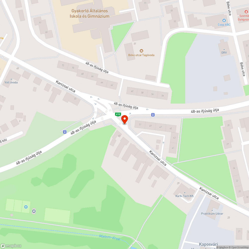 Hiányzik a kikerülési irány tábla bejelentés helye