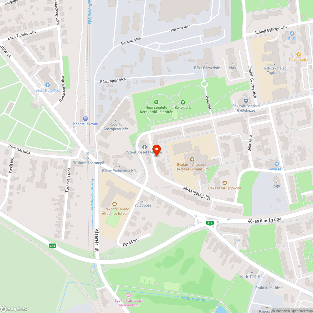 Zanócia mögött lévő gyermekek veszélyt jelző tábla bejelentés helye