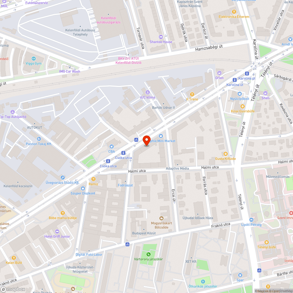 Ürítetlen szemetes a Bartók Béla úton bejelentés helye