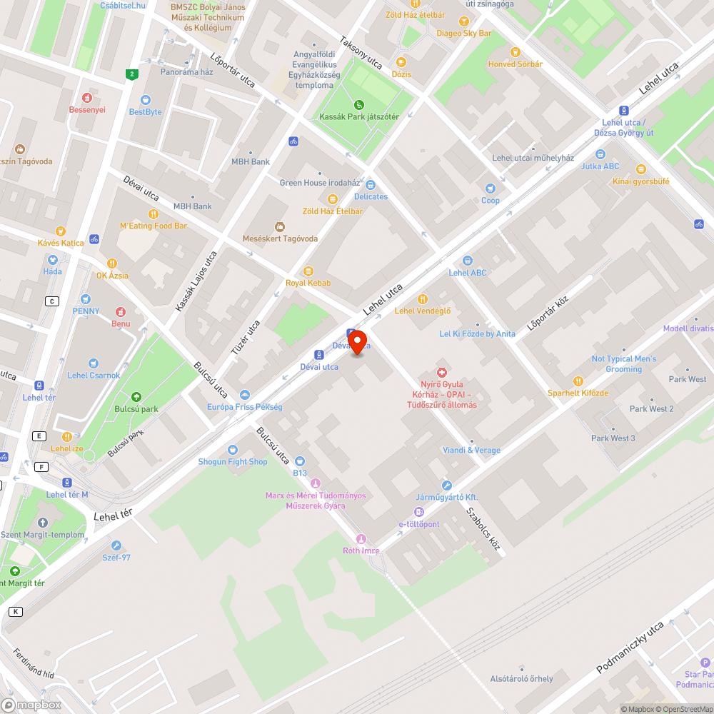 Megsüllyedt burkolat bejelentés helye