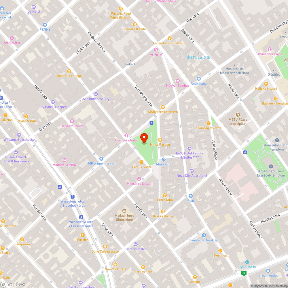 Veszélyes hinta az Almássy téri játszótéren! bejelentés helye