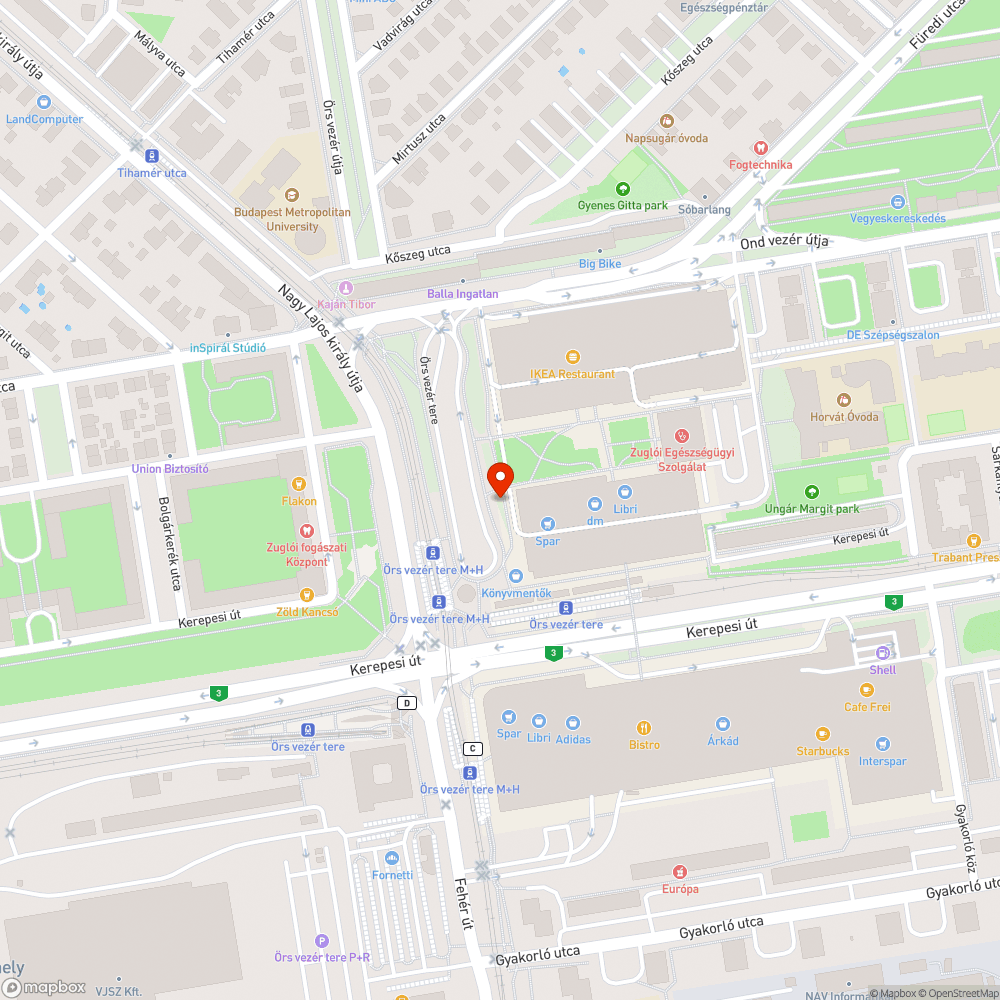 De merre? bejelentés helye