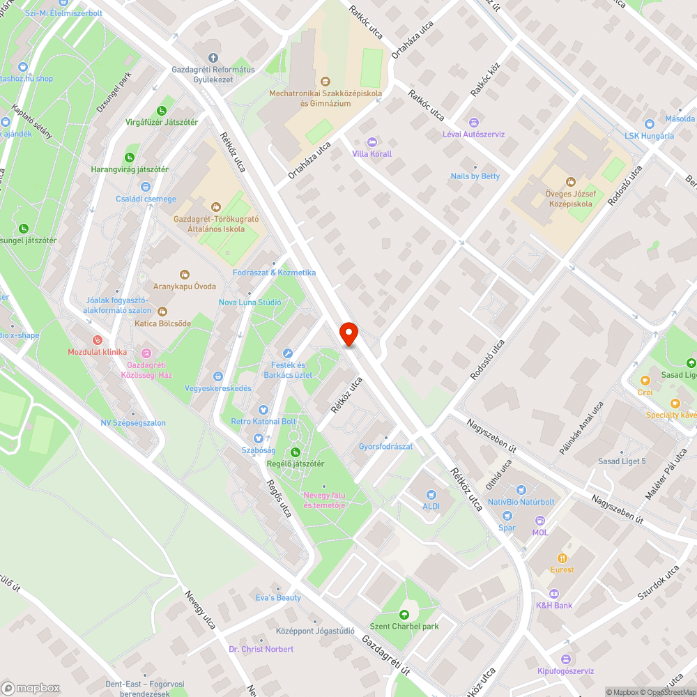 Törött pad bejelentés helye