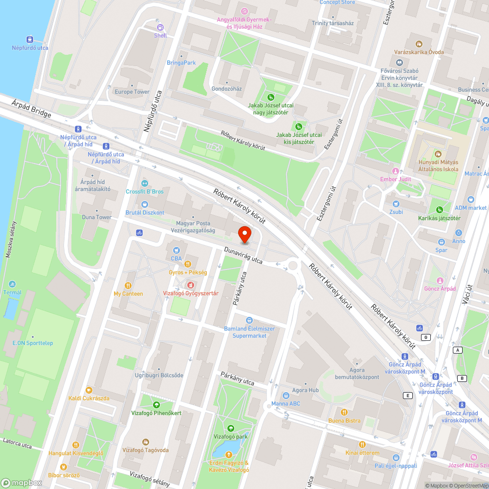 Szemét a Dunavirág utcában bejelentés helye