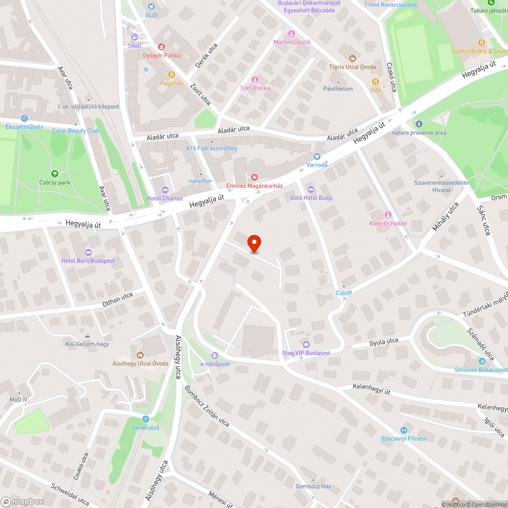 Elhagyott személygépkocsi bejelentés helye