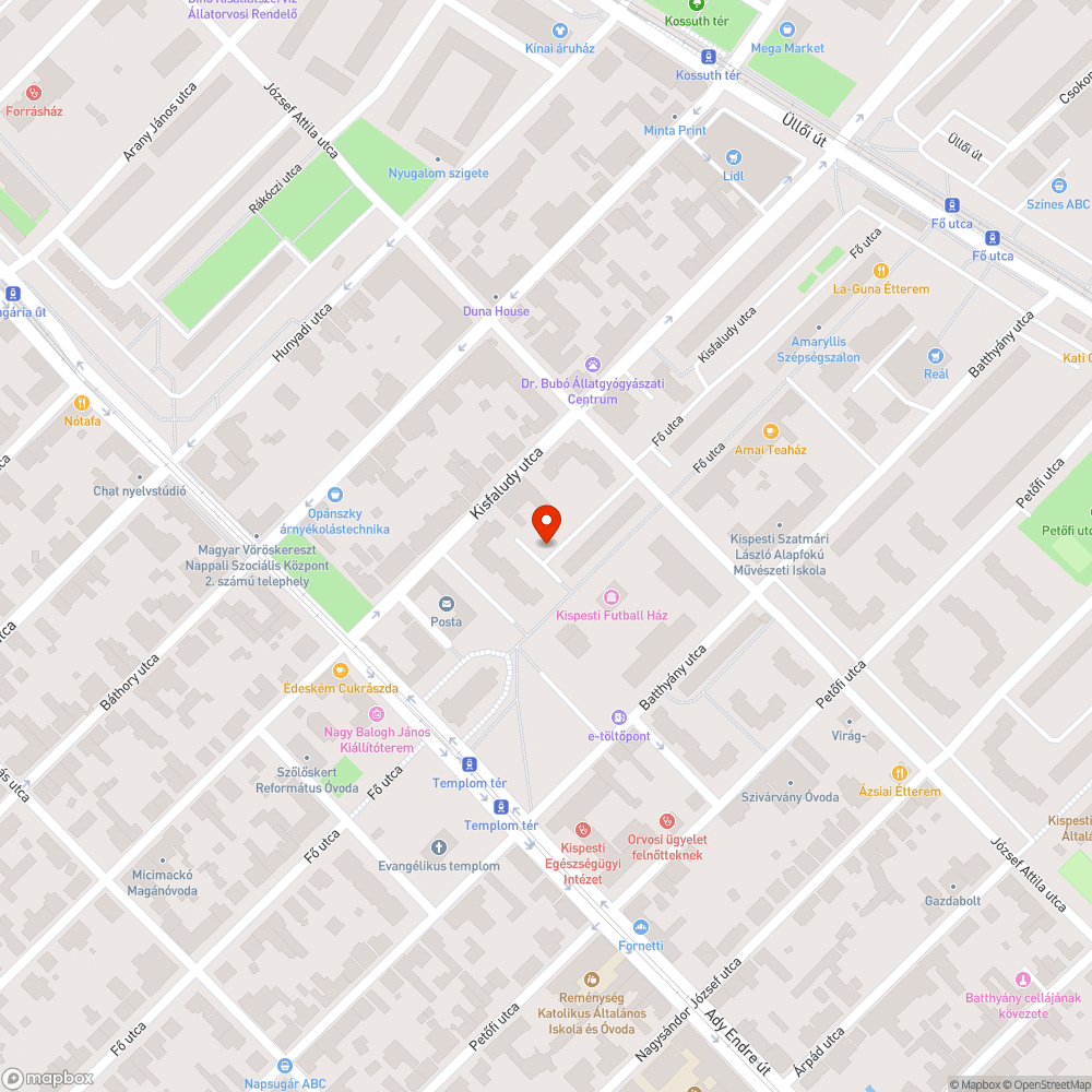 Elhagyott autó bejelentés helye