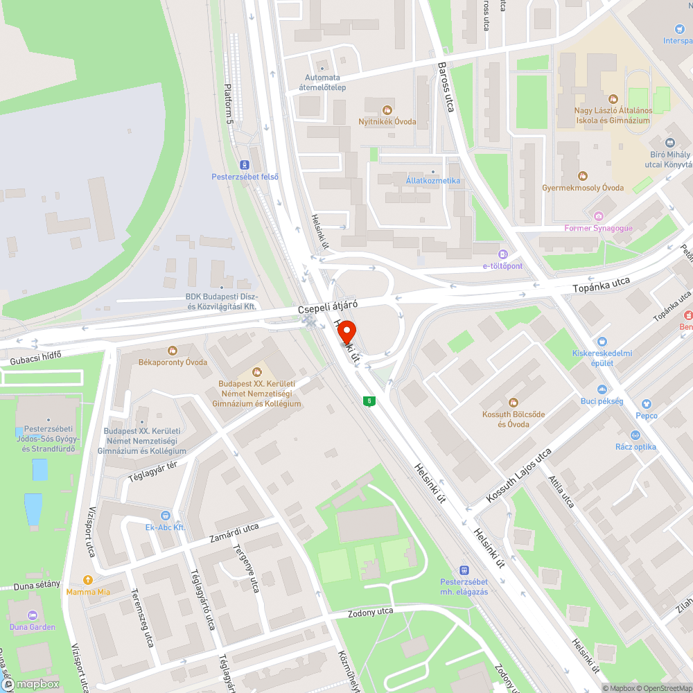 Járdasziget bejelentés helye