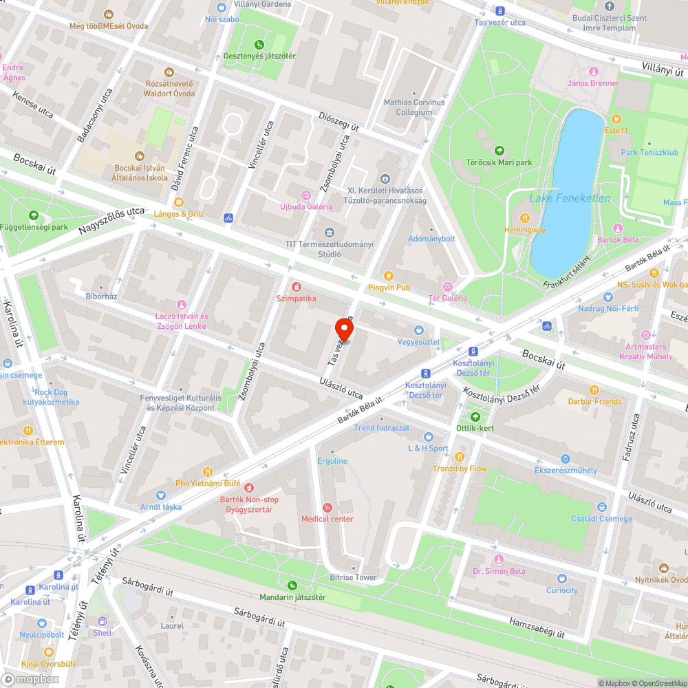 Tele van szeméttel a Tas vezér utca bejelentés helye