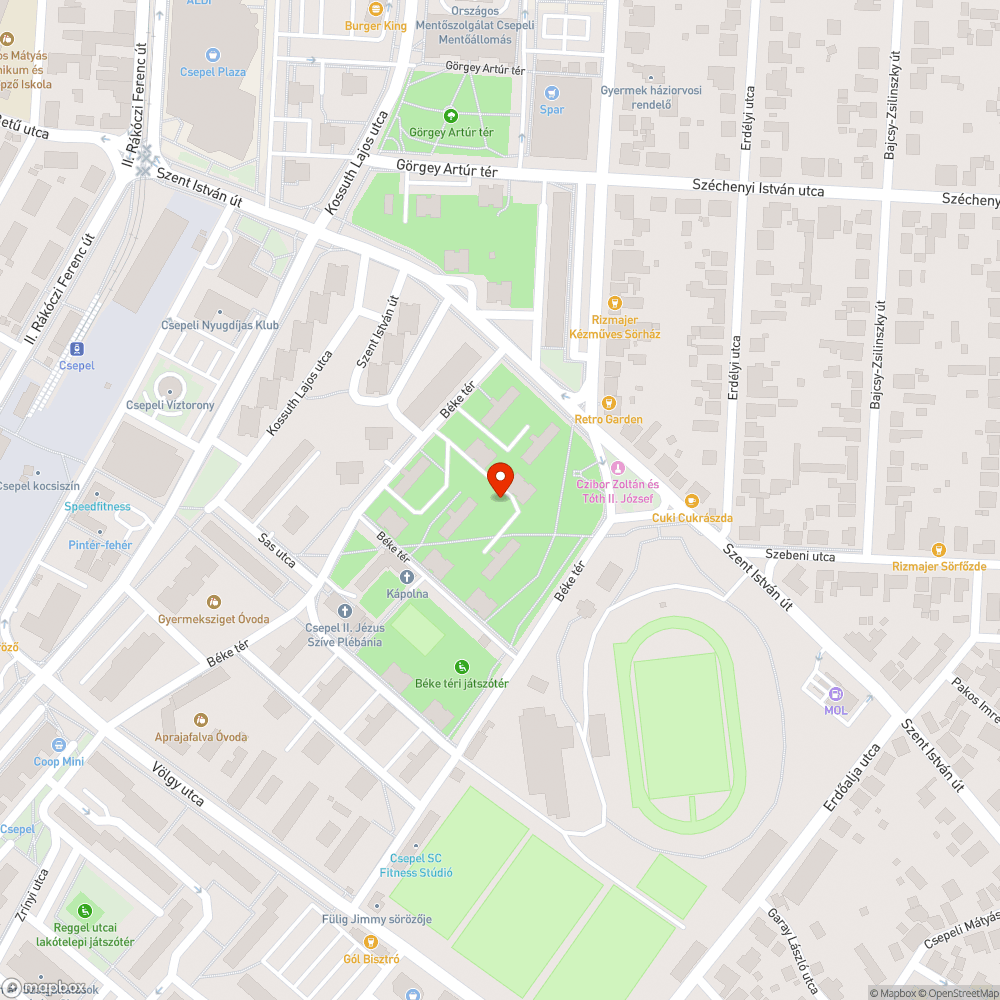 Szétszórt szemét bejelentés helye