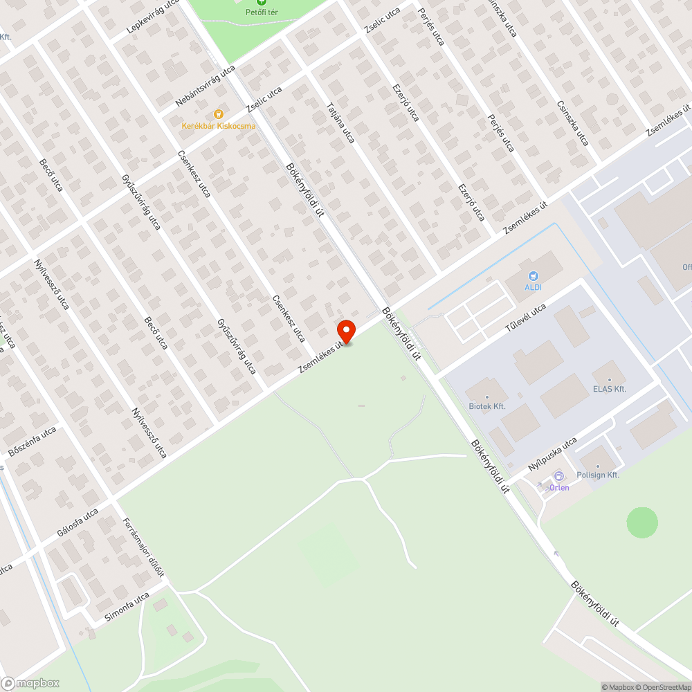 Zsemlékes út újfent bejelentés helye