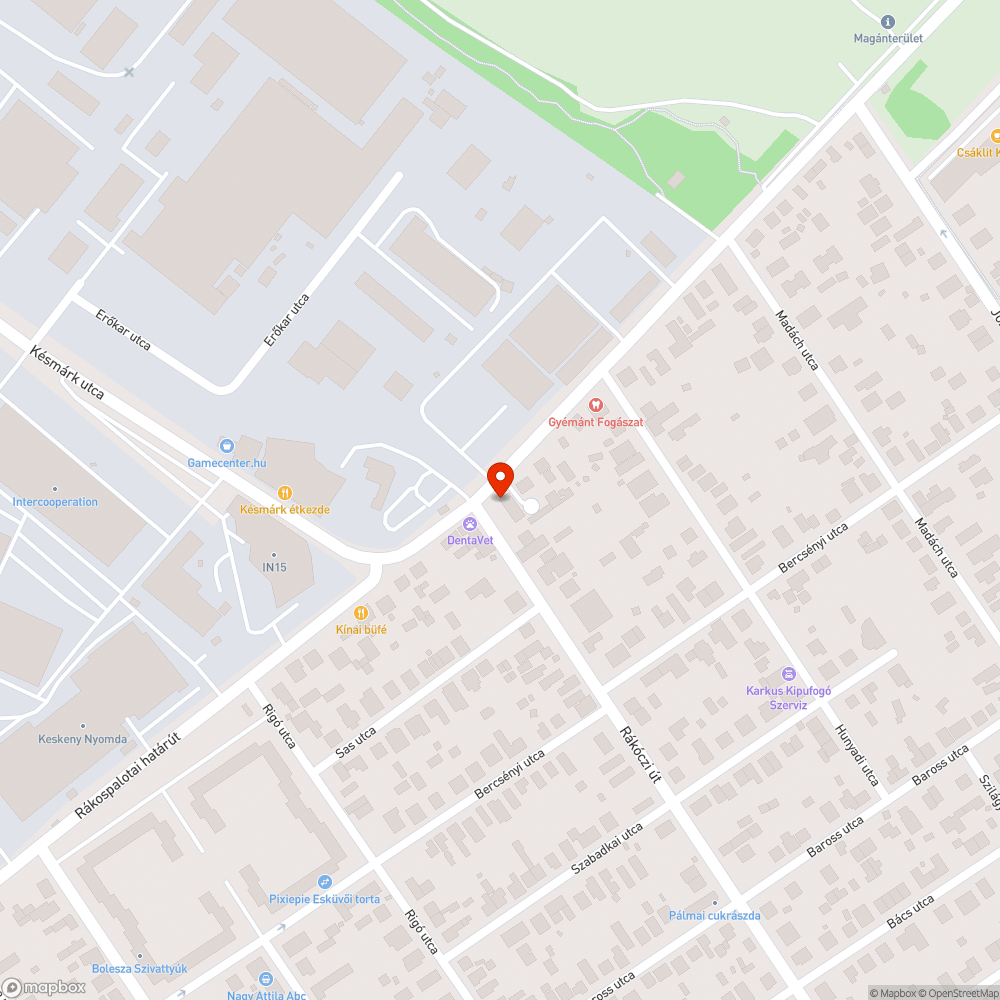 Kátyús út bejelentés helye