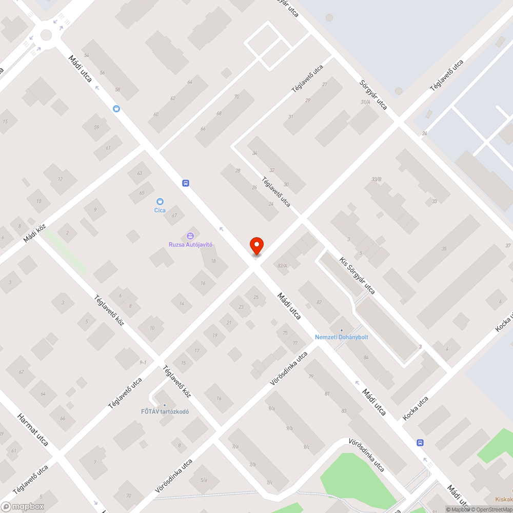 Kidöntött jelzőtábla bejelentés helye