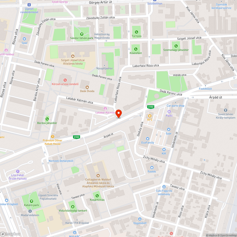 Hiányzó árnyékolók bejelentés helye