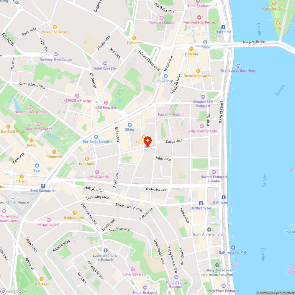 Kátyú a kerékpársávon bejelentés helye