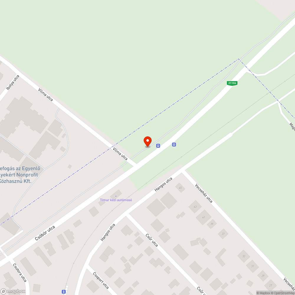 Hiányzó menetrend bejelentés helye