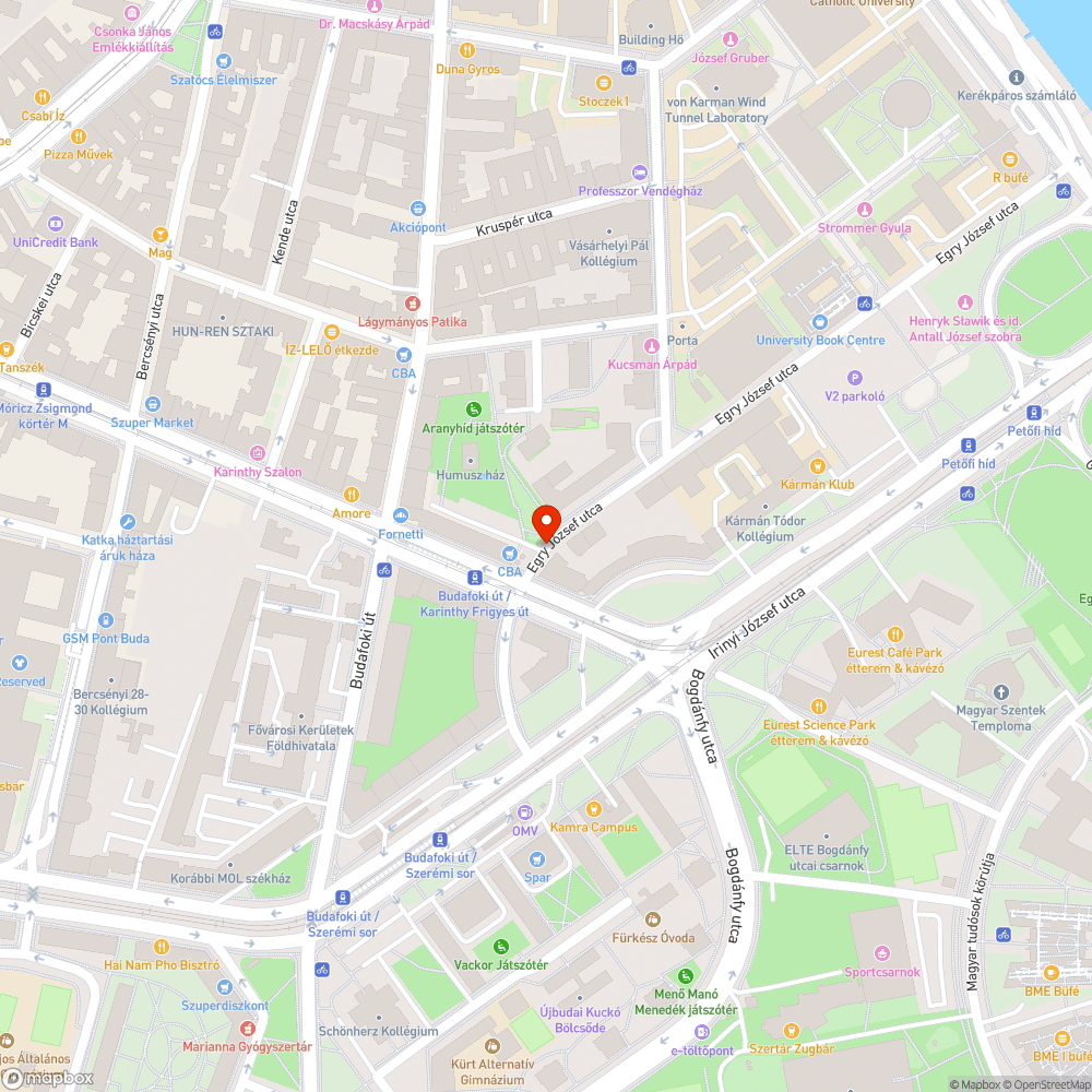 Kátyú bejelentés helye