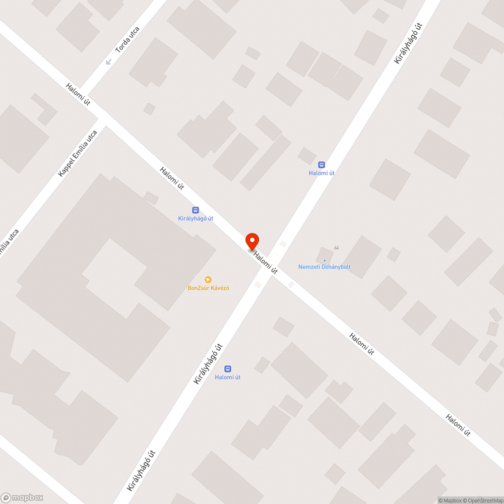 Lekopott STOP vonal. bejelentés helye