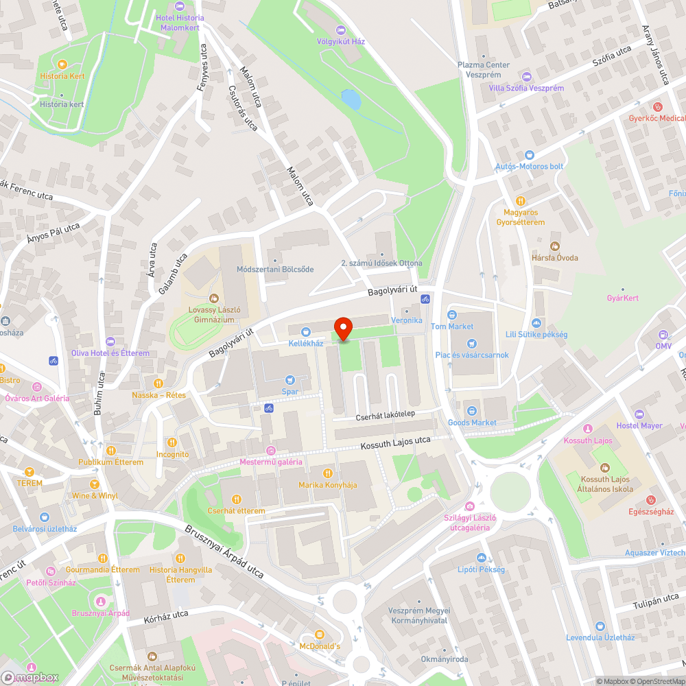 Fertőzés / galambürülék bejelentés helye