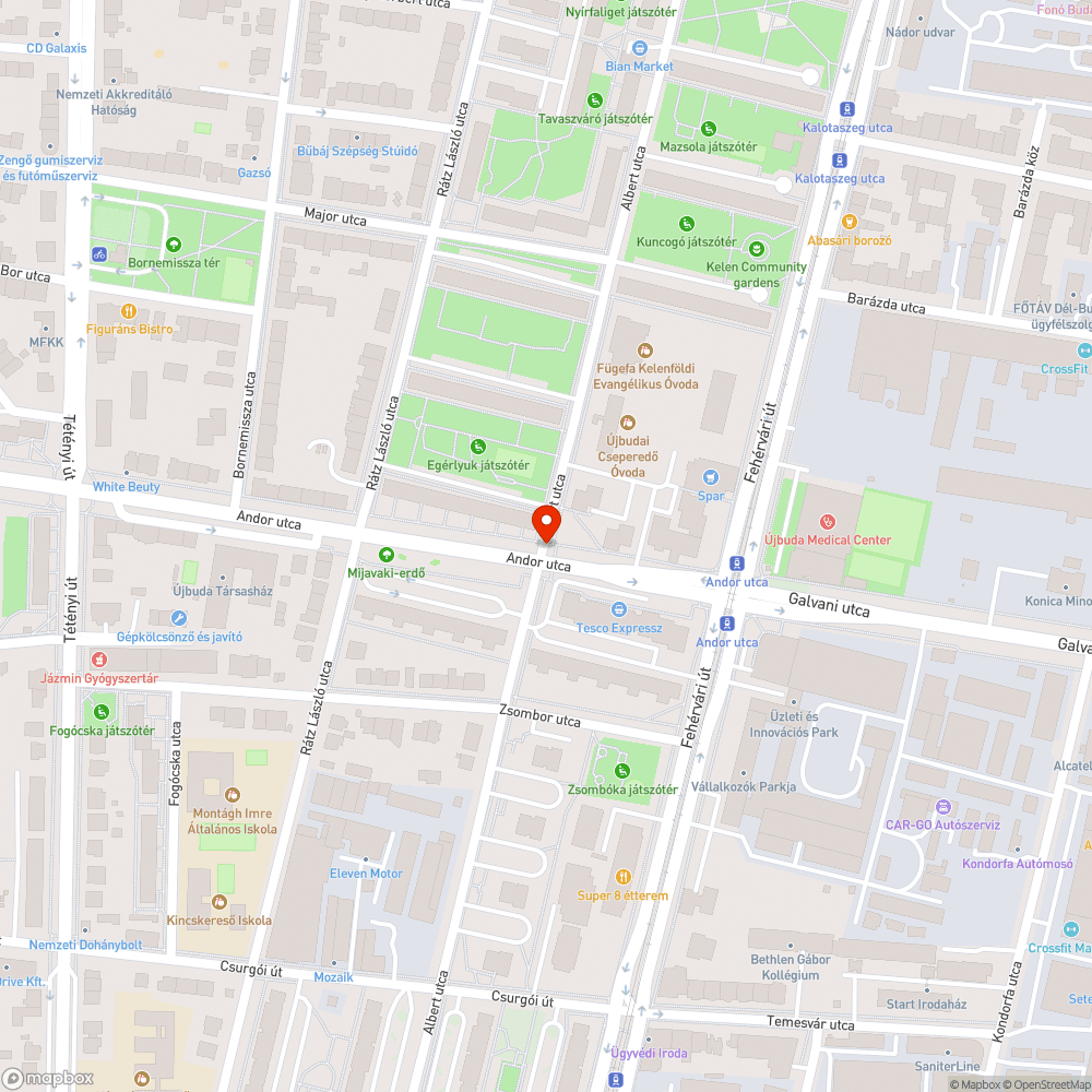 Kátyú bejelentés helye