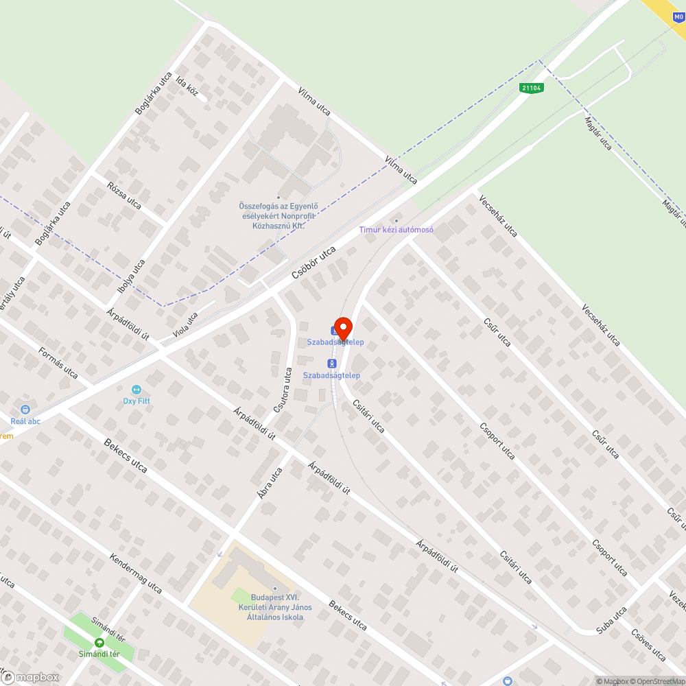 Ferde oszlop, firkás menetrend bejelentés helye