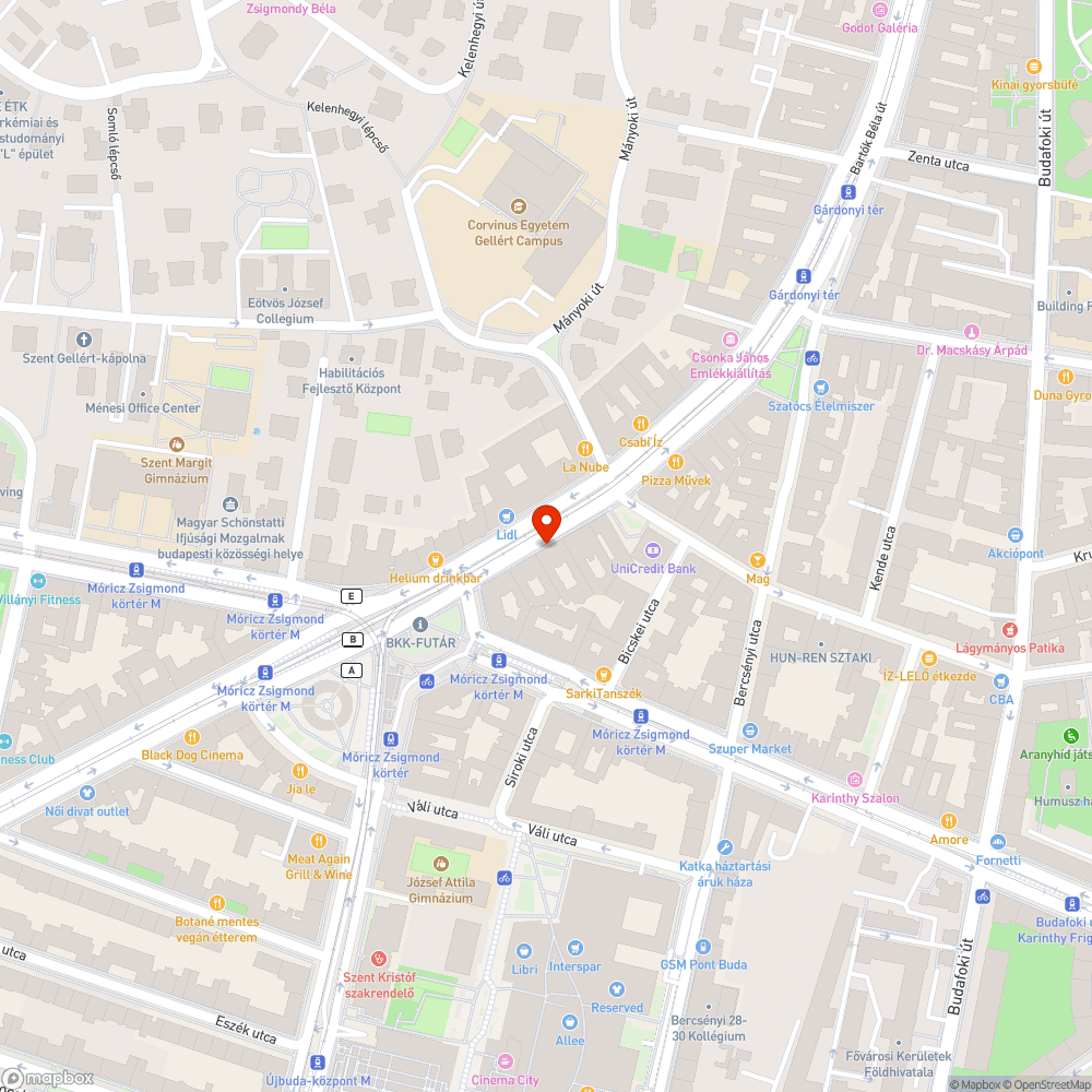 Graffiti bejelentés helye