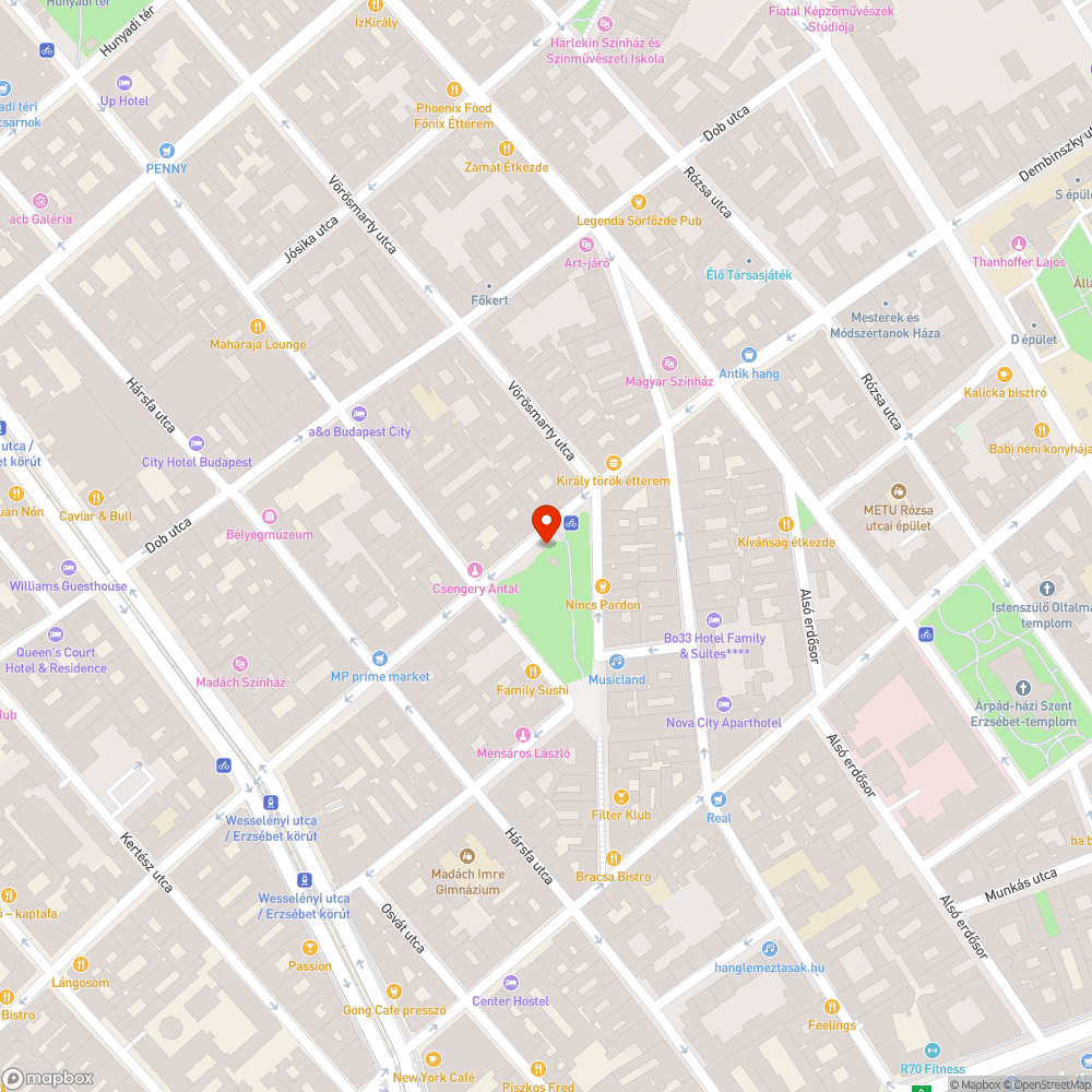 Fa színpad bejelentés helye