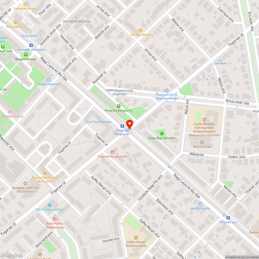 Megsüllyedt út bejelentés helye