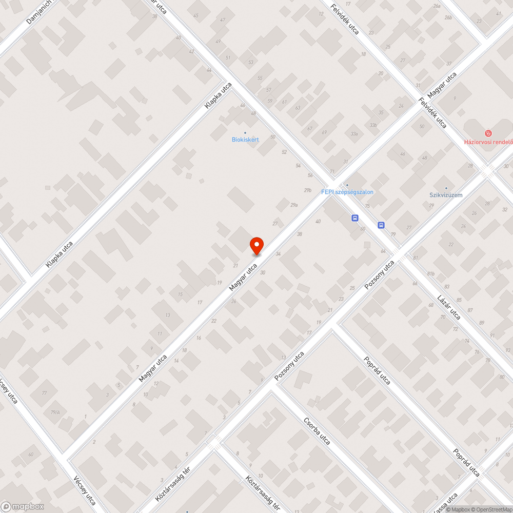 Kiégett lámpa bejelentés helye