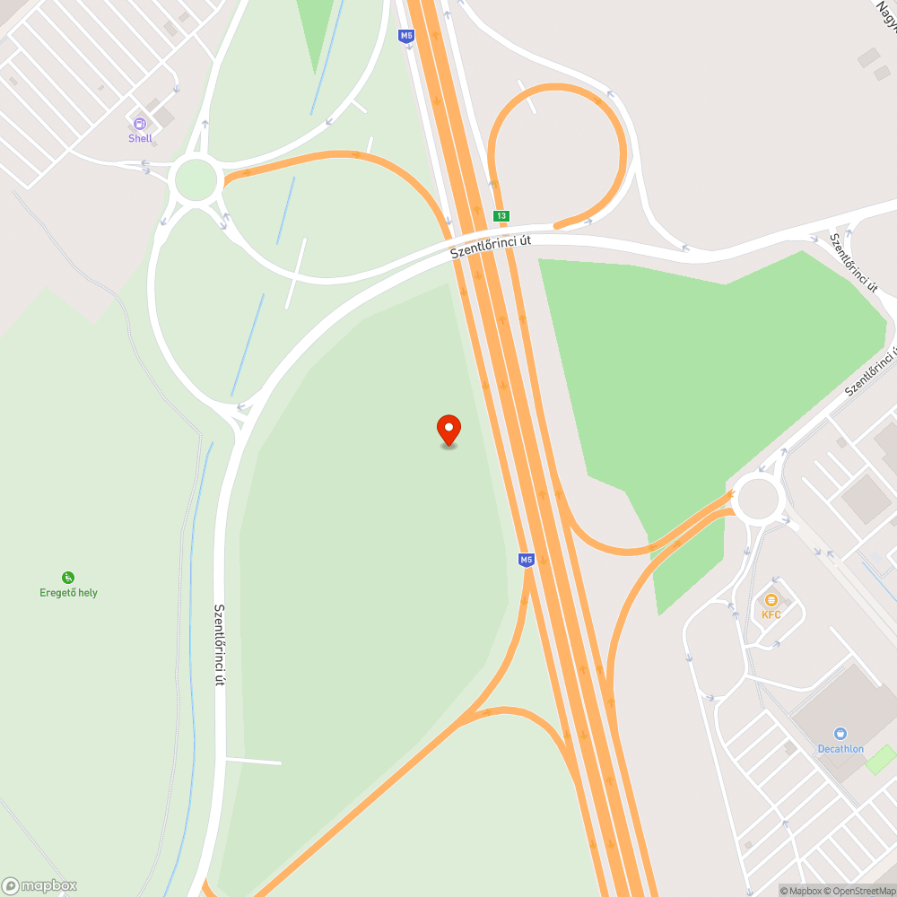 Szemétlerakás a soroksári Szentlőrinci út mentén bejelentés helye