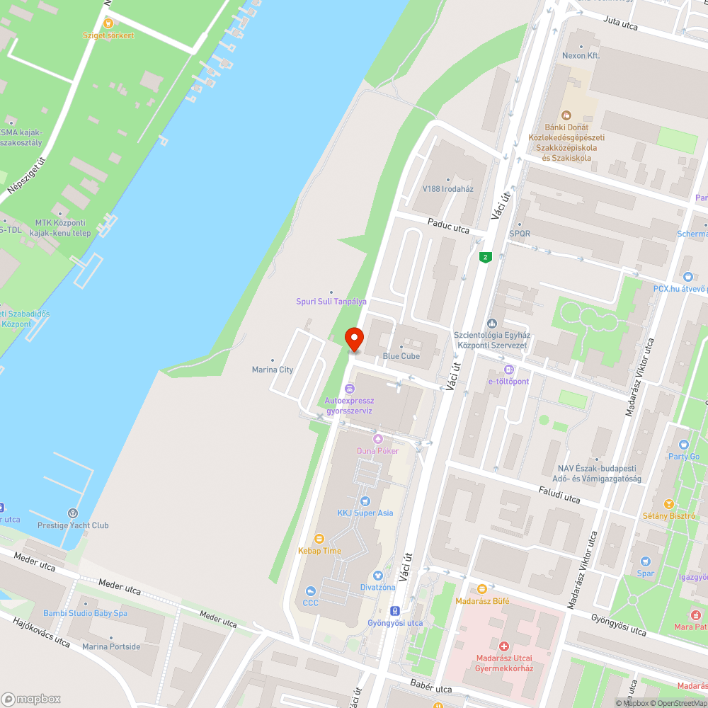 Szemét a Duna Pláza mögött bejelentés helye