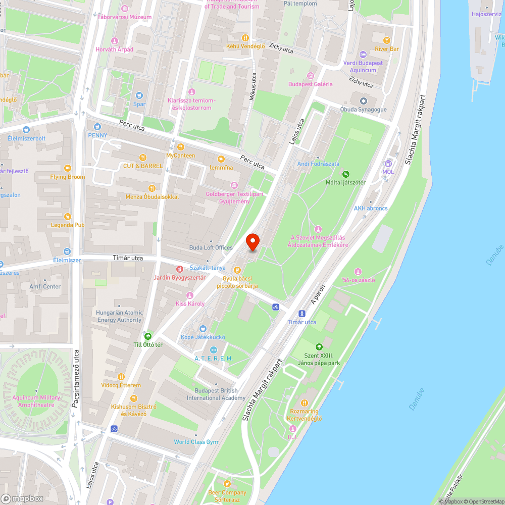 Lajos utcai kátyúk bejelentés helye